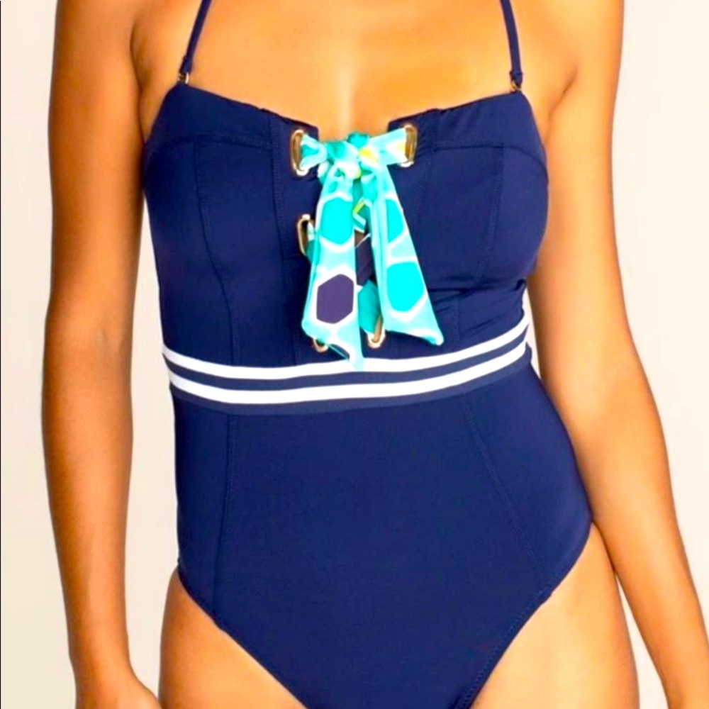 Trina Turk MADE IN THE SHADE BANDEAU ONE PIECE